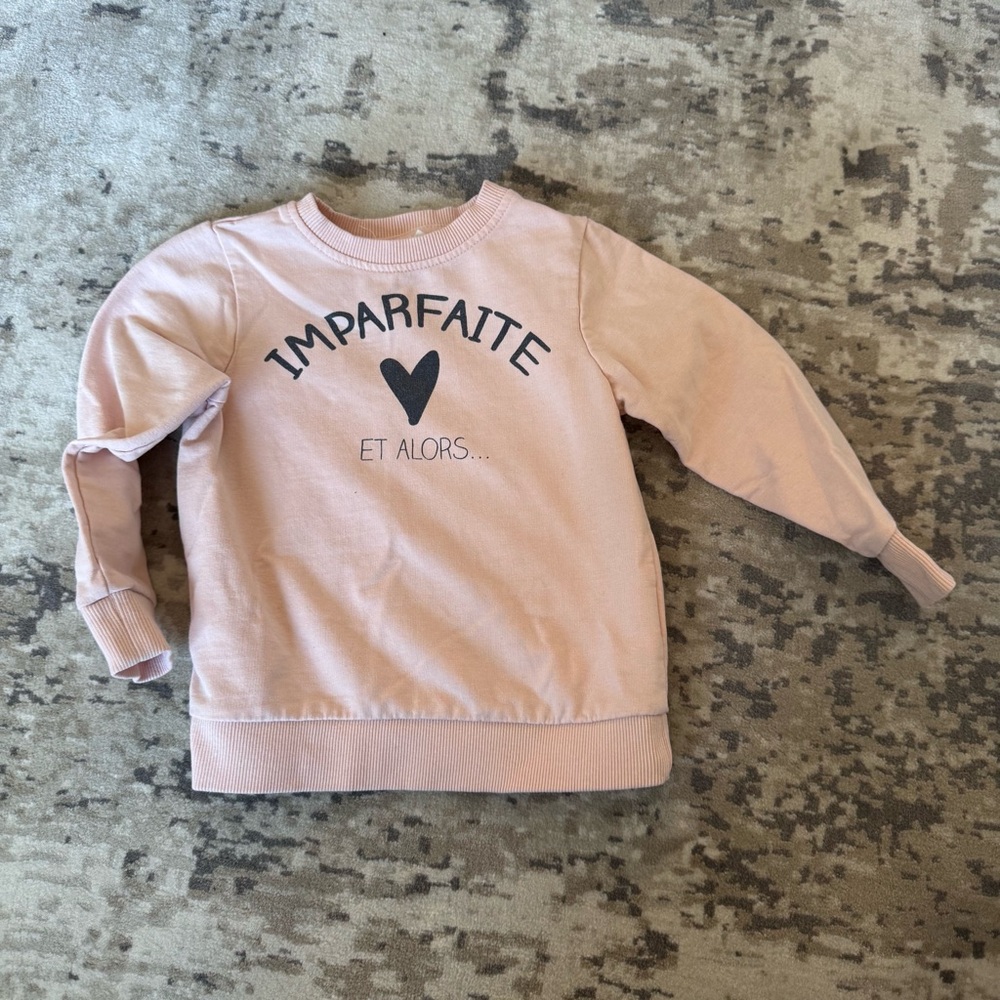 Orchestra Imparfaite Pullover Crewneck Sweatshirt size 3yr. Fits SMALL IMO